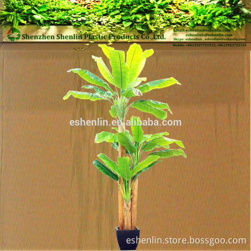 tropical pond fake office decorative the house floor pot banana plants